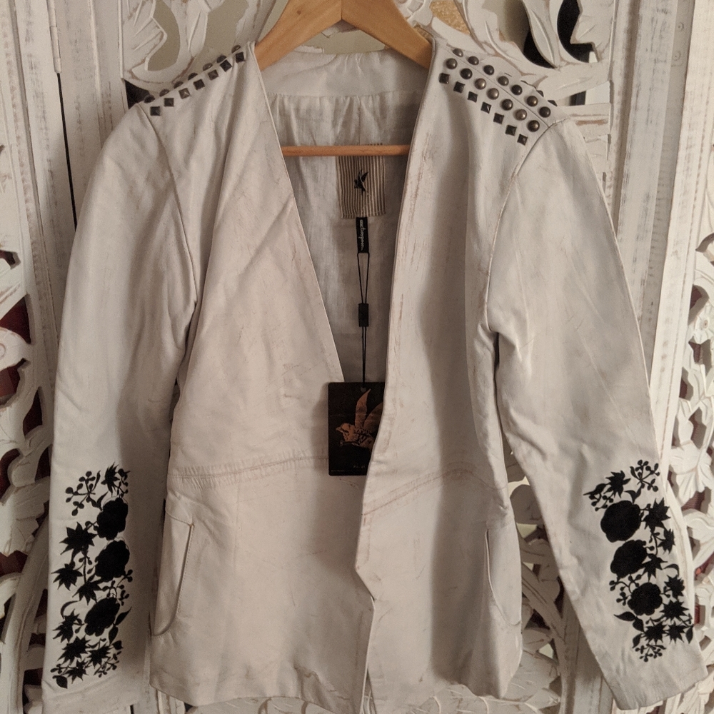 One Teaspoon Leather Lightning Jacket
